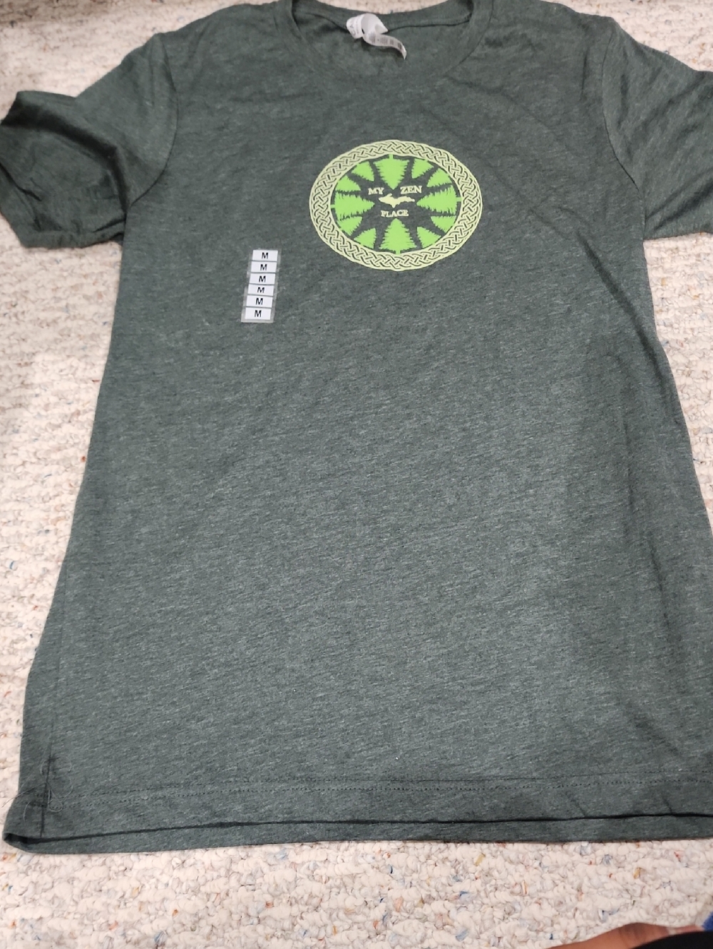 Bella Canvas Dark Heather Gray T‑Shirt with White Neck Tag
